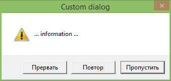 Custom dialog