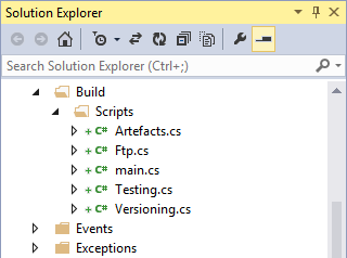 Build Scripts for C# Mode